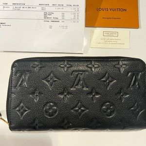 Authentic Louis Vuitton Zippy Wallet in Monogram Leather